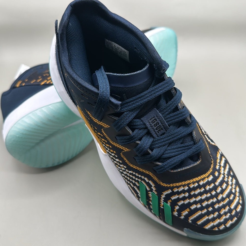 NWT! Adidas D.O.N. Issue 4 Sneakers W5.5/M4.5 Blue Yellow